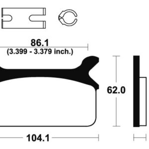Plaquettes de frein TECNIUM Performance métal fritté – MR168