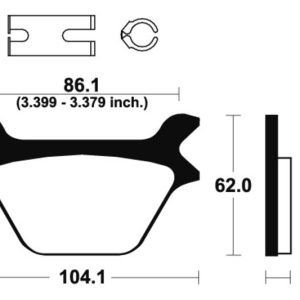 Plaquettes de frein TECNIUM Performance métal fritté – MR169