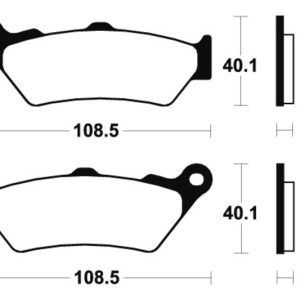 Plaquettes de frein TECNIUM Performance métal fritté – MR174