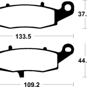 Plaquettes de frein TECNIUM Performance métal fritté – MR420