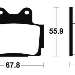 Plaquettes de frein TECNIUM Performance métal fritté – MR70