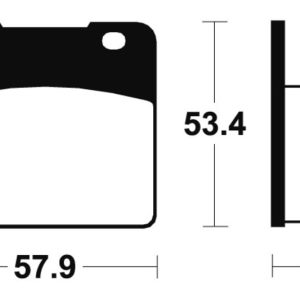Plaquettes de frein TECNIUM Performance métal fritté – MR77
