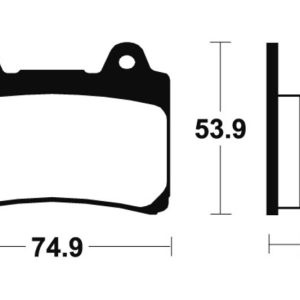 Plaquettes de frein TECNIUM Performance métal fritté – MR90