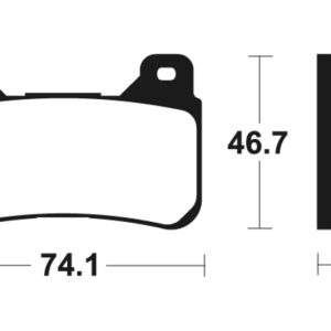 Plaquettes de frein TECNIUM Racing métal fritté – MSR309