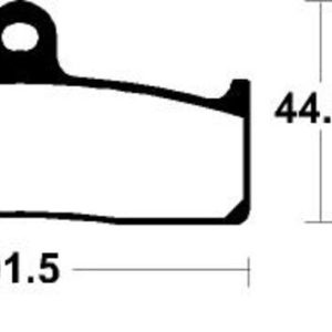 Plaquettes de frein TECNIUM Racing métal fritté – MSR365