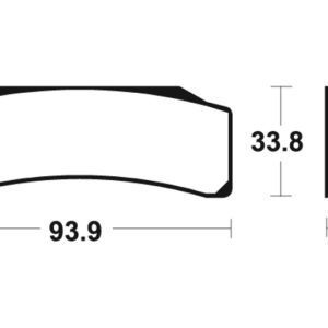 Plaquettes de frein TECNIUM Racing métal fritté – MSR389