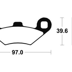 Plaquettes de frein TECNIUM Maxi Scooter métal fritté – MSS216