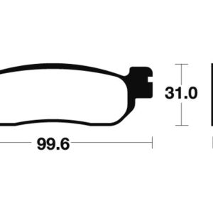 Plaquettes de frein TECNIUM Maxi Scooter métal fritté – MSS228