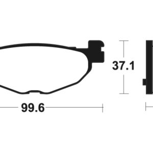 Plaquettes de frein TECNIUM Maxi Scooter métal fritté – MSS312