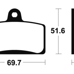 Plaquettes de frein TECNIUM Maxi Scooter métal fritté – MSS321