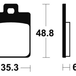 Plaquettes de frein TECNIUM Maxi Scooter métal fritté – MSS368