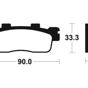 Plaquettes de frein TECNIUM Maxi Scooter métal fritté – MSS371