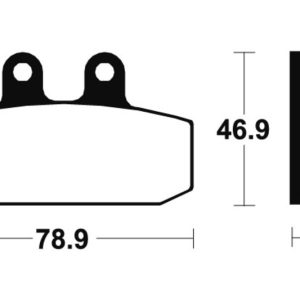 Plaquettes de frein TECNIUM Maxi Scooter métal fritté – MSS88
