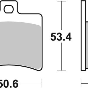 Plaquettes de frein BREMBO Scooter métal fritté – 07020XS
