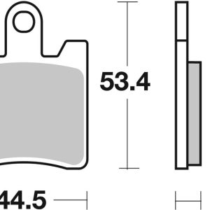 Plaquettes de frein BREMBO Scooter métal fritté – 07037XS