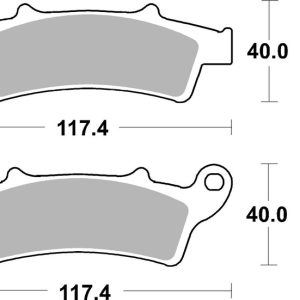 Plaquettes de frein BREMBO Scooter métal fritté – 07045XS