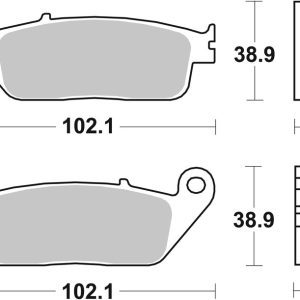 Plaquettes de frein BREMBO Scooter métal fritté – 07074XS