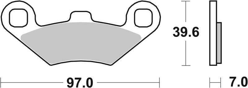 Plaquettes de frein BREMBO Scooter métal fritté – 07104XS