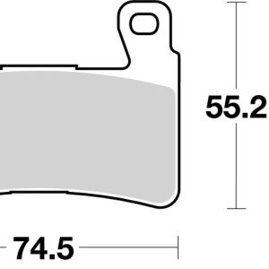 Plaquettes de frein BREMBO carbone céramique – 07HO45RC