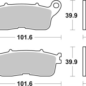 Plaquettes de frein BREMBO route métal fritté – 07HO60SP