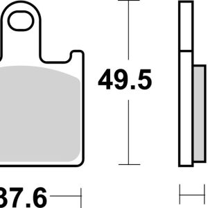 Plaquettes de frein BREMBO route métal fritté – 07KA28SA