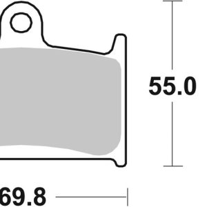 Plaquettes de frein BREMBO route métal fritté – 07SU14LA