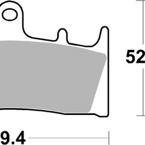 Plaquettes de frein BREMBO route métal fritté – 07SU19LA