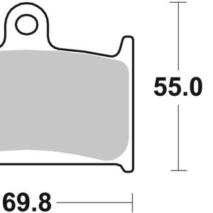 Plaquettes de frein BREMBO route métal fritté – 07SU22SA