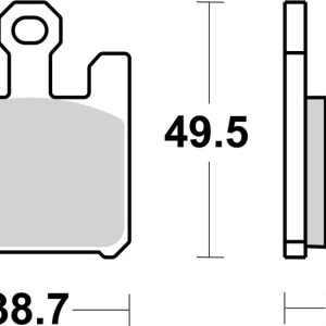Plaquettes de frein BREMBO route métal fritté – 07SU26LA