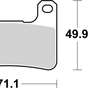 Plaquettes de frein BREMBO route métal fritté – 07SU27LA