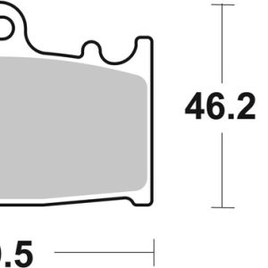 Plaquettes de frein BREMBO route métal fritté – 07SU30SP