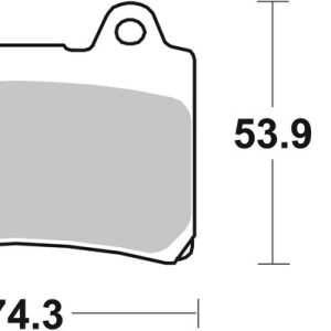 Plaquettes de frein BREMBO route métal fritté – 07YA17SA