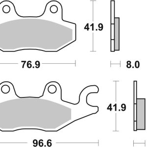 Plaquettes de frein BREMBO route métal fritté – 07YA20SP