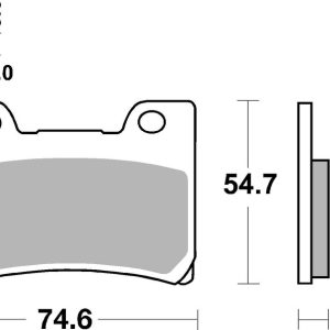 Plaquettes de frein BREMBO route métal fritté – 07YA26SA