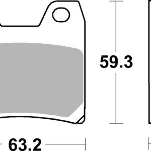 Plaquettes de frein BREMBO route métal fritté – 07YA40SP