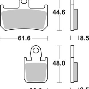 Plaquettes de frein BREMBO carbone céramique – 07YA46RC