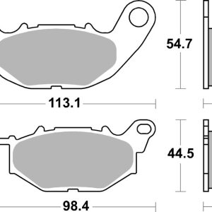 Plaquettes de frein BREMBO route métal fritté – 07YA52SA