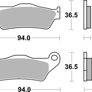Plaquettes de frein BREMBO route carbone céramique – 07BB2809