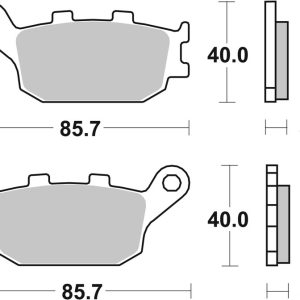 Plaquettes de frein BREMBO route carbone céramique – 07HO3607