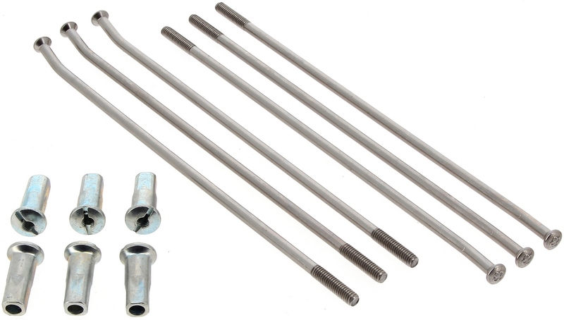 Jeu de rayons RFX 17&Prime; – argent/argent 36 rayons