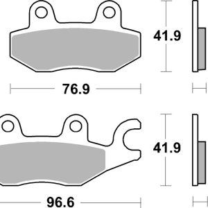 Plaquettes de frein BREMBO route métal fritté – 07KA31SA