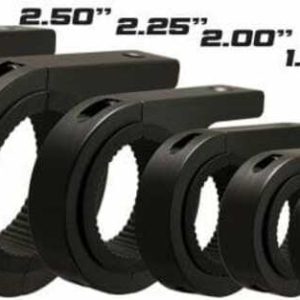 Kit de fixation VISION X tube Ø25mm pour visserie M8 alu noir