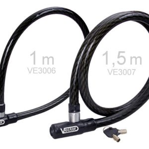 Cadenas de cable antivol VECTOR Max Lock – Ø20mm / 1,5m