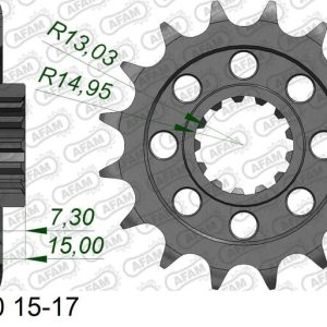 Pignon AFAM acier standard – 525