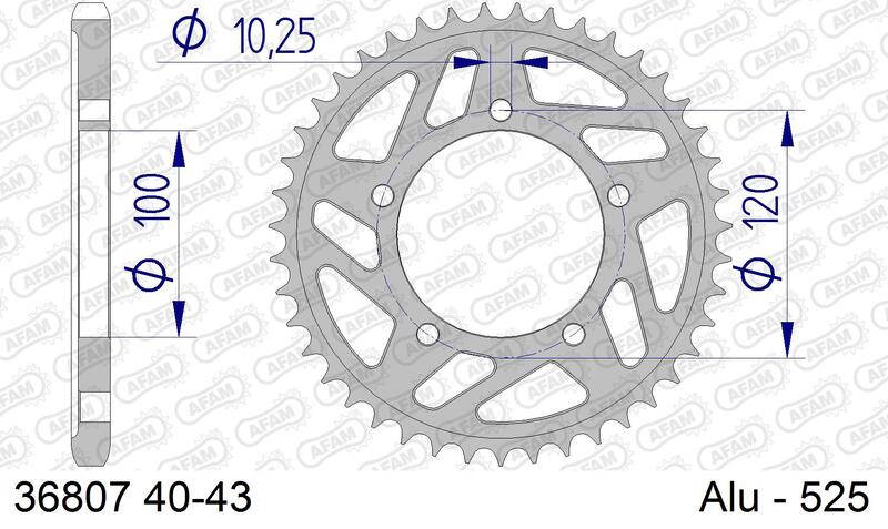 Couronne AFAM alu standard – 525