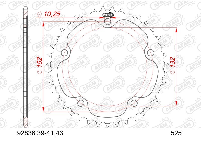 Couronne AFAM acier standard – 525