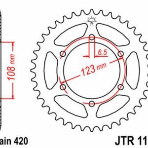 Couronne JT SPROCKETS Acier Standard – 420