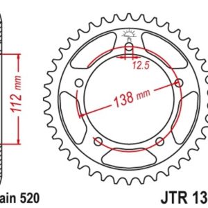 Couronne JT SPROCKETS Acier Standard – 520
