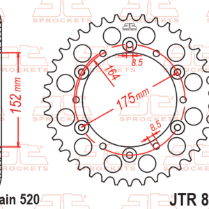 Couronne JT SPROCKETS Acier Standard – 520