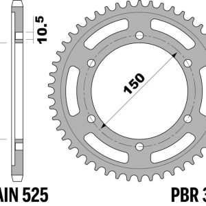 Couronne PBR acier standard – 525